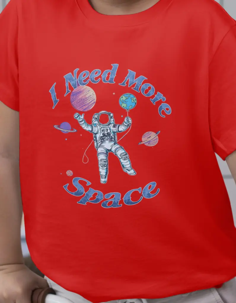 🌌 "I Need More Space" Kids’ T-Shirt