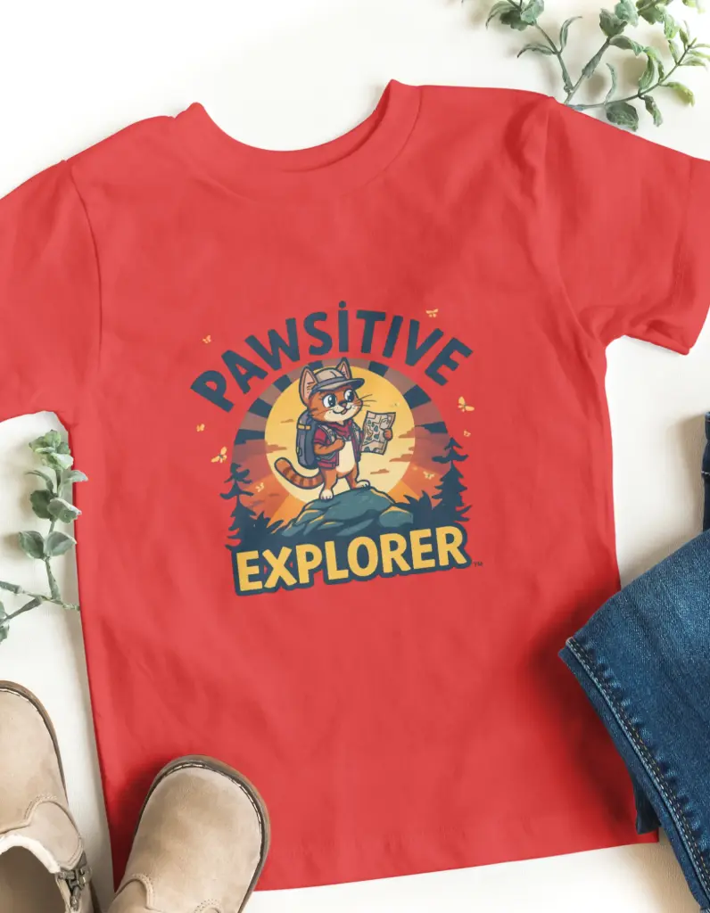 Pawsitive Explorer – Kids Adventure T-Shirt