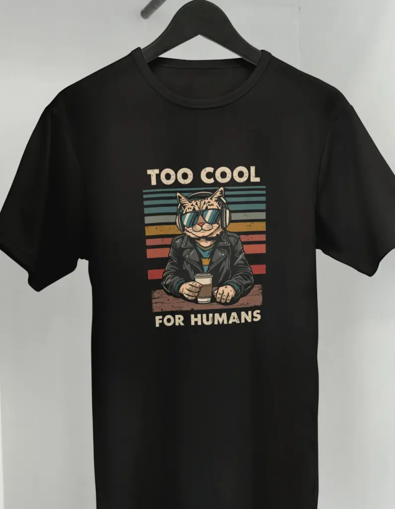 Too Cool For Humans – Graphic T-Shirt