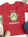 Peekabooo Kids T-Shirt 👕💚 | Adorable Monster Design