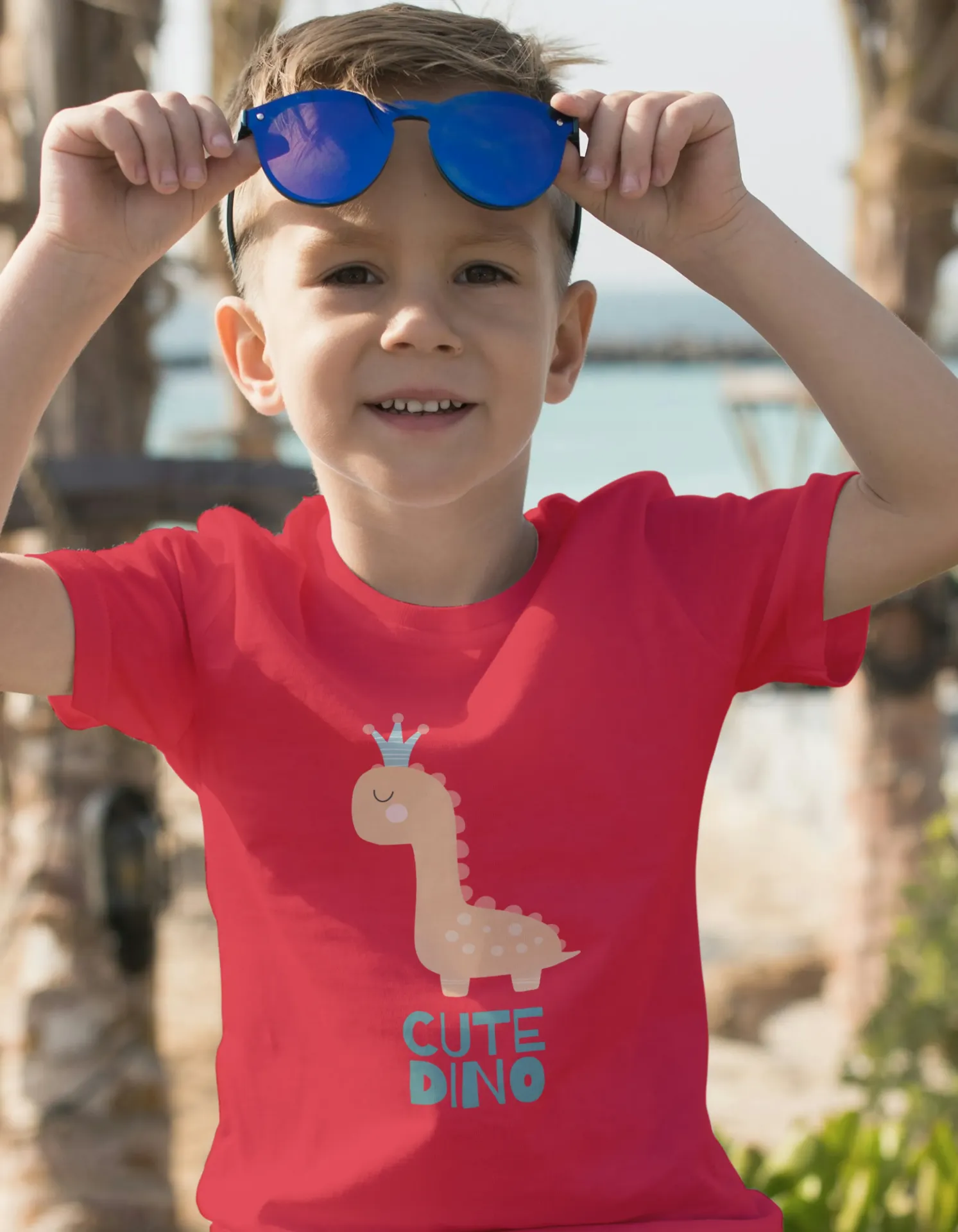 🦕 Cute Dino – Adorable Kids’ Cartoon T-Shirt
