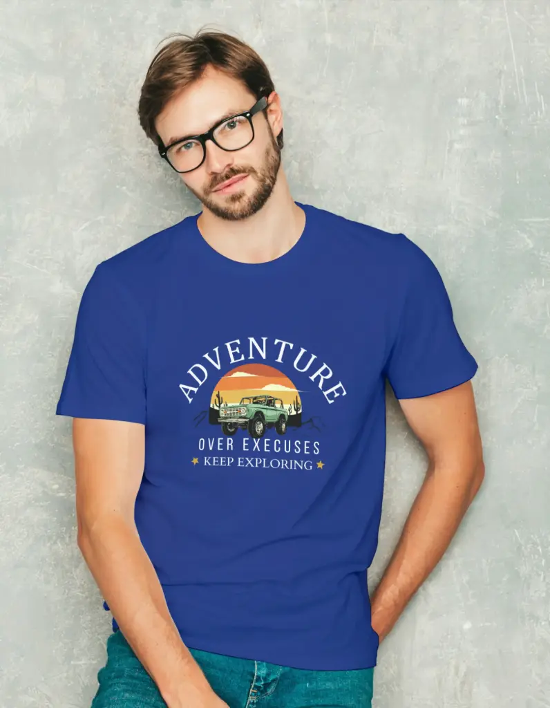 Adventure Over Excuses – Unisex Graphic T-Shirt