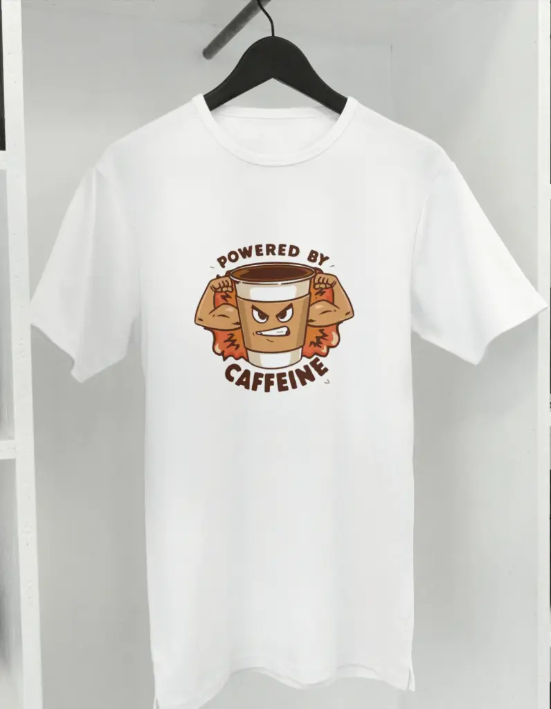 Powered by Caffeine – Graphic T-Shirt