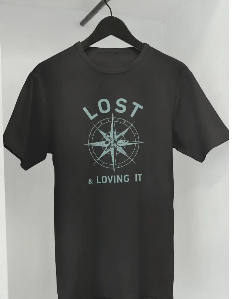 Lost & Loving It – Compass Adventure T-Shirt