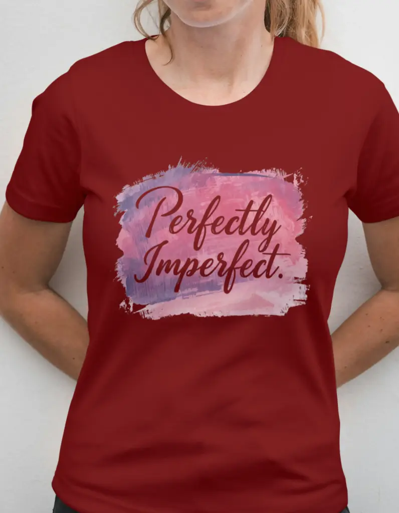 Perfectly Imperfect — Women’s Minimal Graphic Tee