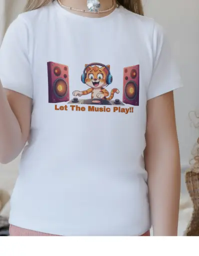 🎵 Let The Music Play!! – Kids’ T-Shirt