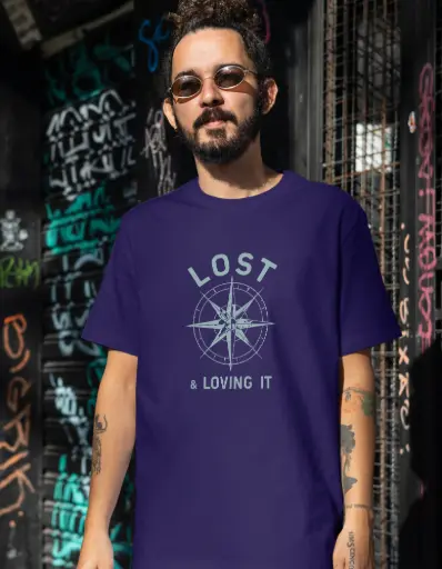 Lost & Loving It – Compass Adventure T-Shirt