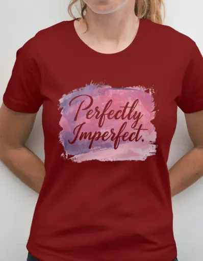 Perfectly Imperfect — Women’s Minimal Graphic Tee