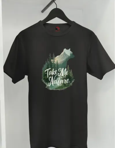 “Take Me to Nature” Graphic T-Shirt for Men | Adventure Outdoor Tee