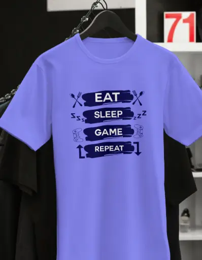 Eat • Sleep • Game • Repeat – Gamer Graphic T-Shirt