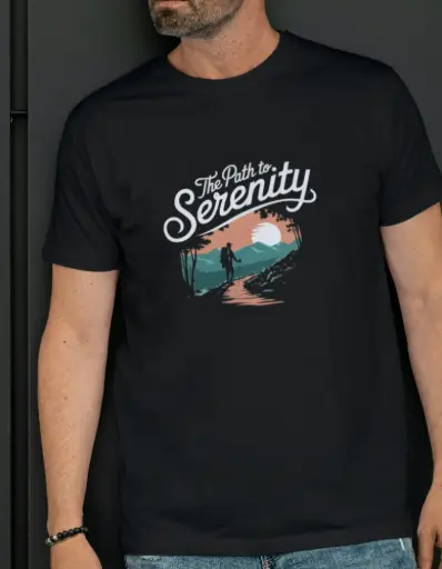 🖤 The Path to Serenity – Premium Graphic T-Shirt