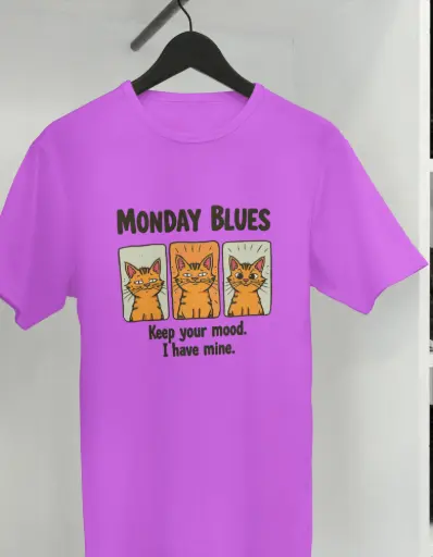 Monday Blues – Cute Cat Mood Women’s T-Shirt