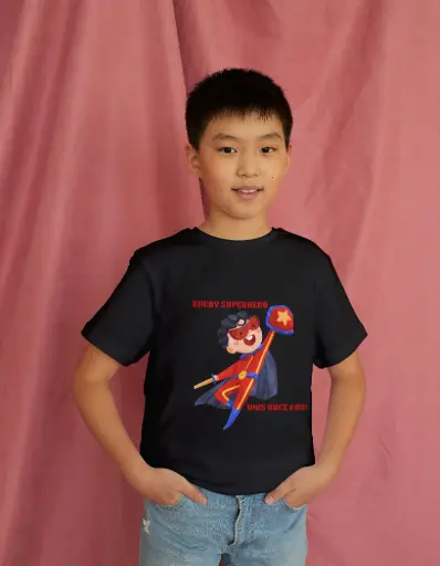 Kids Superhero T-Shirt – "Every Superhero Was Once a Kid!!"