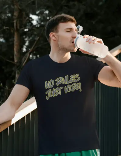 No Rules Just Vibe! Graphic Men’s T-Shirt