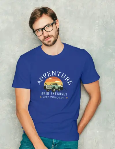 Adventure Over Excuses – Unisex Graphic T-Shirt
